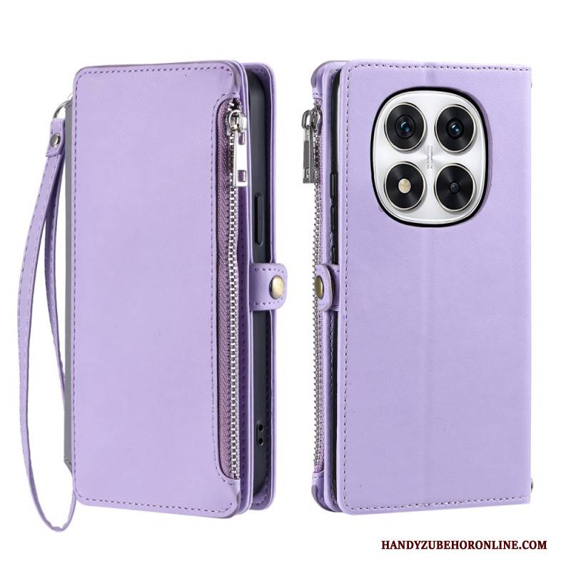 Lederhüllen Xiaomi Redmi Note 14 Pro Plus 5g Handyhülle Geldbörse Mit Riemen