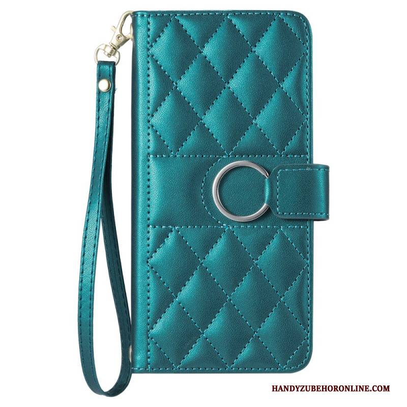 Lederhüllen Xiaomi Redmi Note 14 Pro Plus 5g Handyhülle Gesteppt Mit Riemen Und Schulterriemen