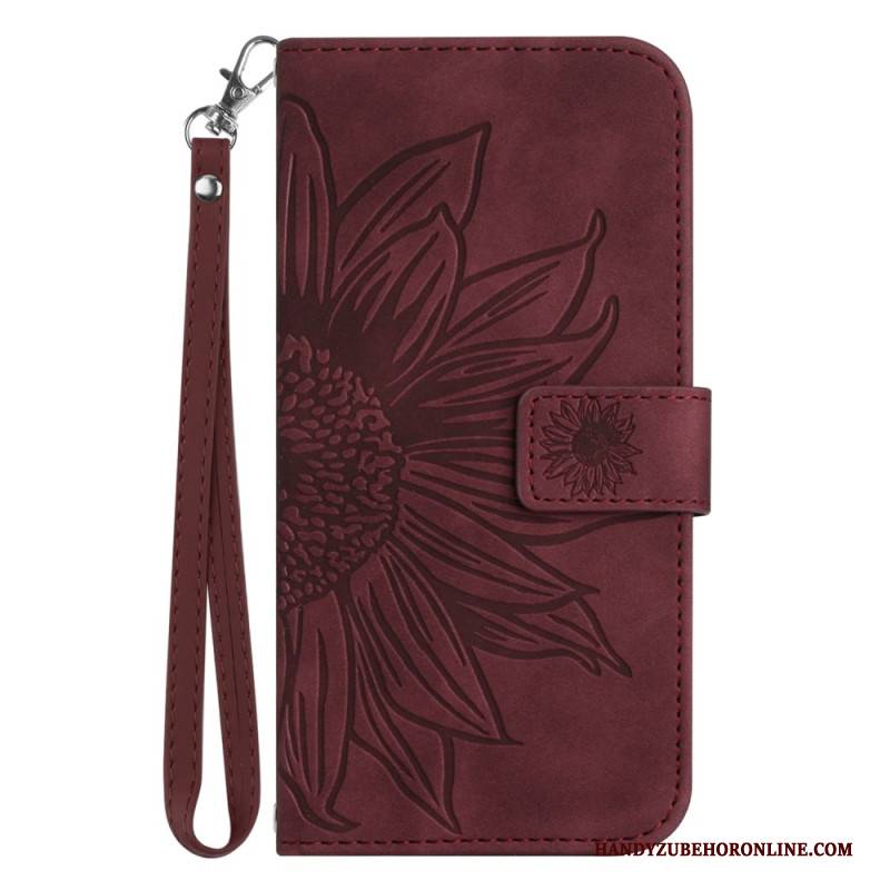 Lederhüllen Xiaomi Redmi Note 14 Pro Plus 5g Handyhülle Sonnenblumenmuster