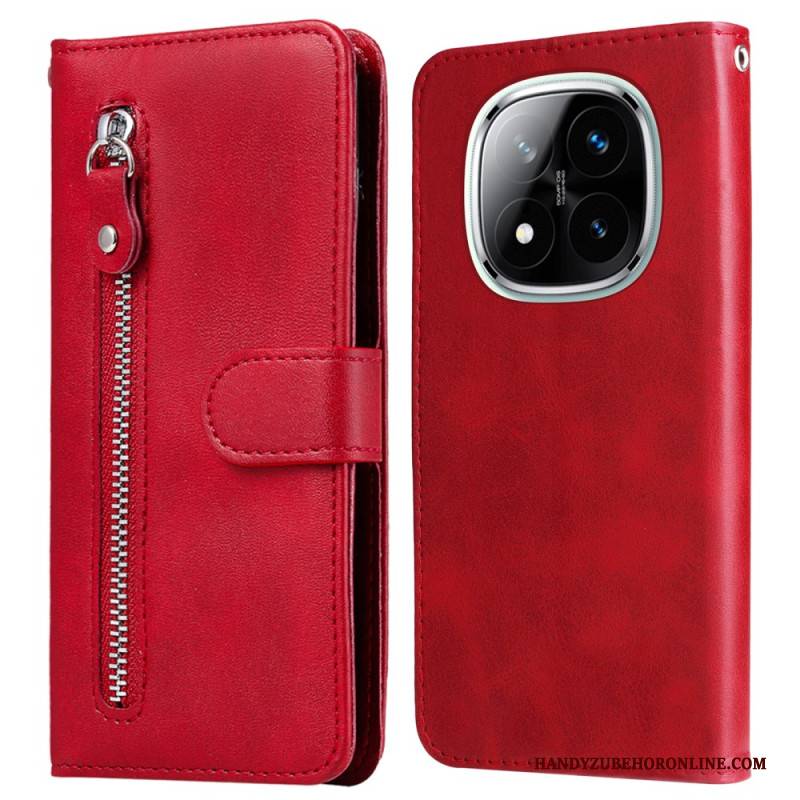 Lederhüllen Xiaomi Redmi Note 14 Pro Plus 5g Reißverschlusstasche