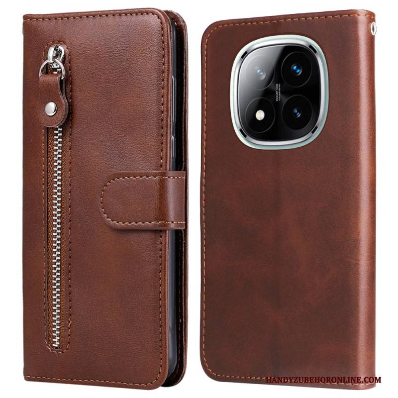 Lederhüllen Xiaomi Redmi Note 14 Pro Plus 5g Reißverschlusstasche