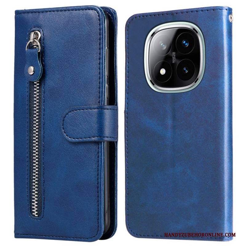 Lederhüllen Xiaomi Redmi Note 14 Pro Plus 5g Reißverschlusstasche
