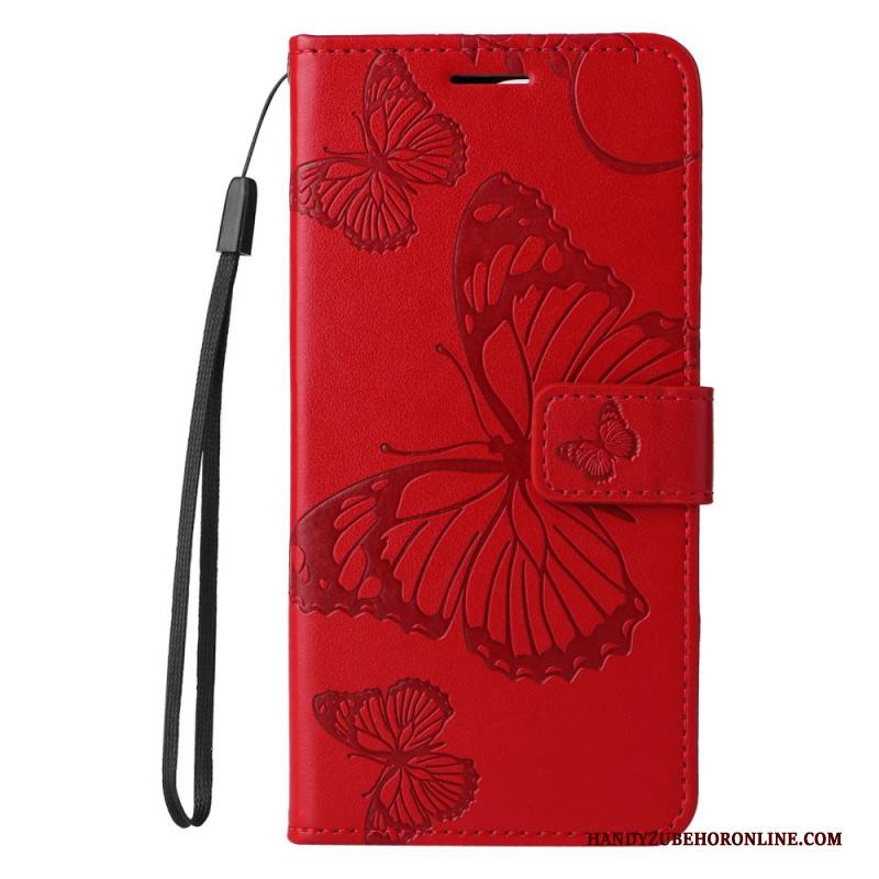 Lederhüllen Xiaomi Redmi Note 14 Pro Plus 5g Riesige Schmetterlinge