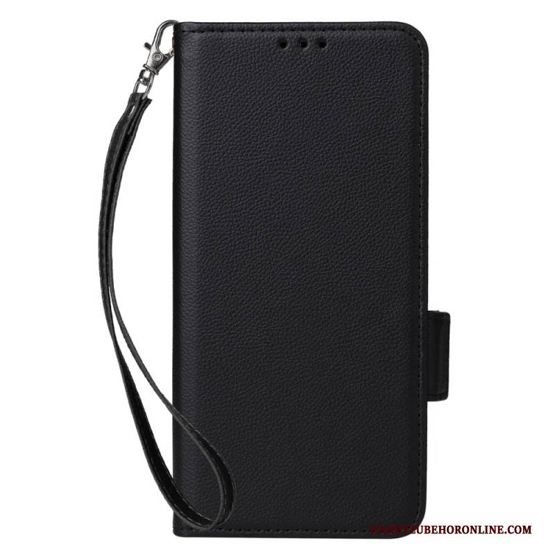 Lederhüllen Xiaomi Redmi Note 14s Handyhülle Ultradünn Mit Trageriemen