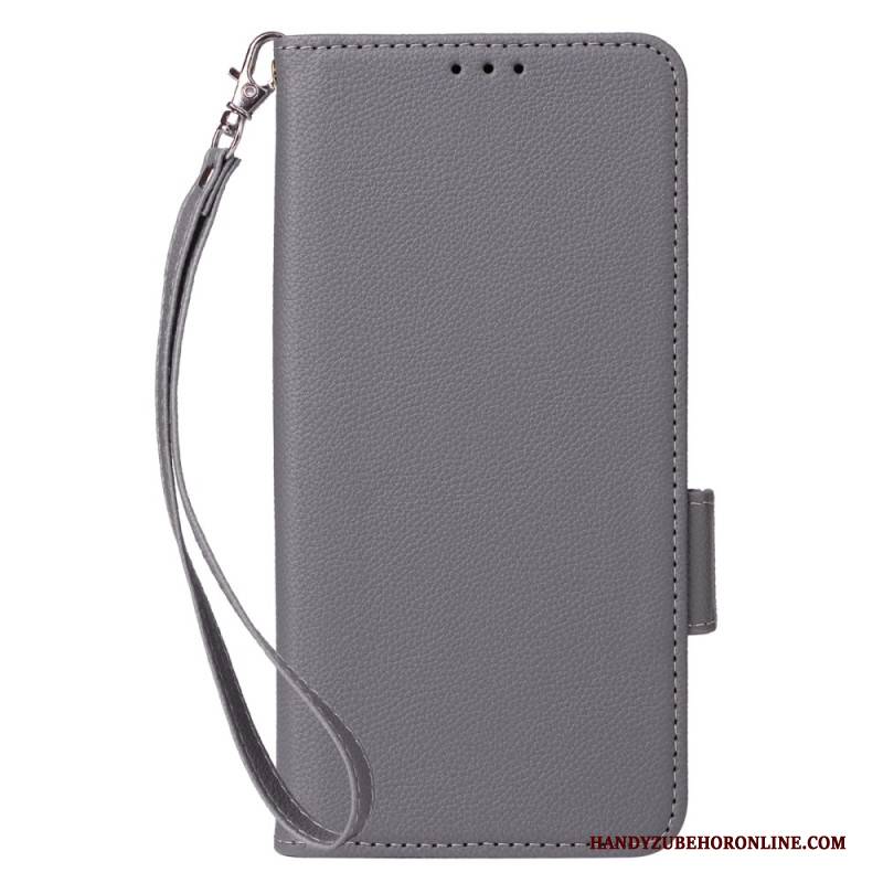 Lederhüllen Xiaomi Redmi Note 14s Handyhülle Ultradünn Mit Trageriemen