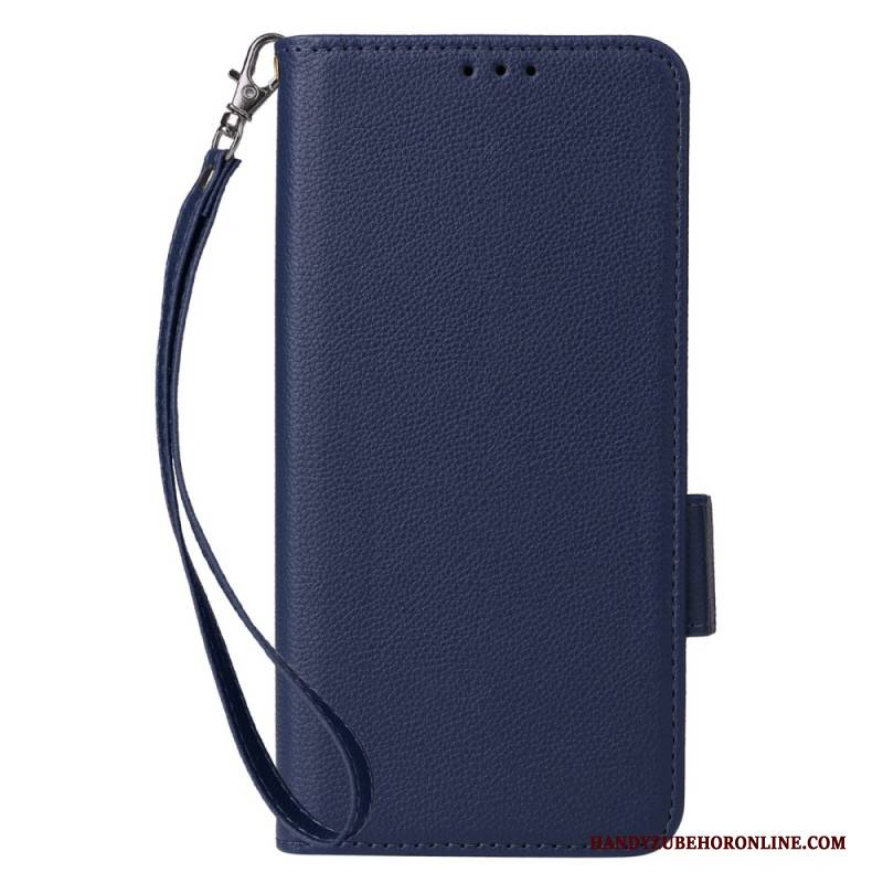 Lederhüllen Xiaomi Redmi Note 14s Handyhülle Ultradünn Mit Trageriemen