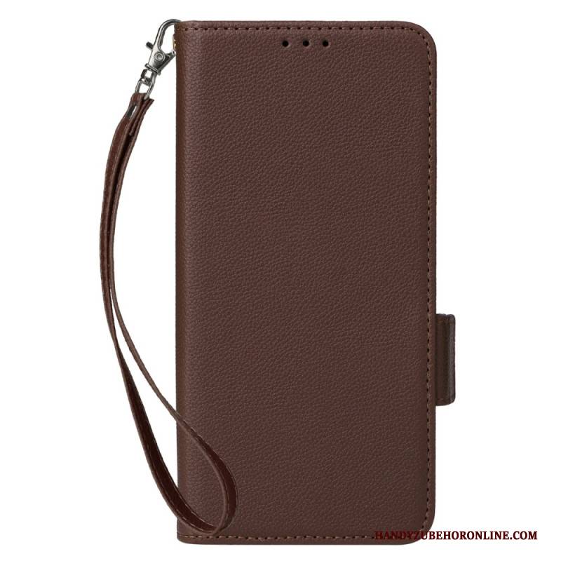 Lederhüllen Xiaomi Redmi Note 14s Handyhülle Ultradünn Mit Trageriemen