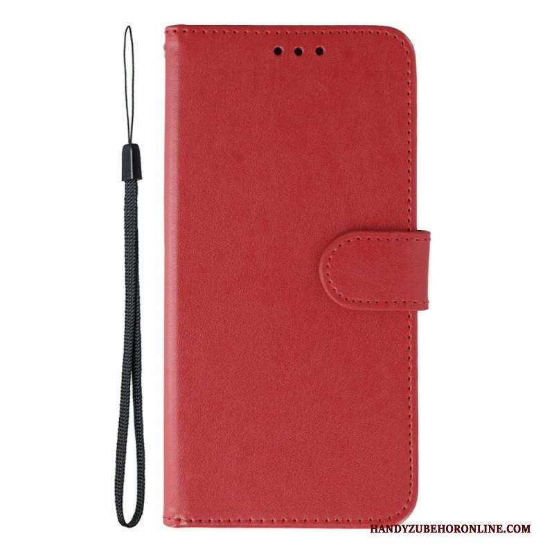 Lederhüllen Xiaomi Redmi Note 14s Monochromes Leder Effekt