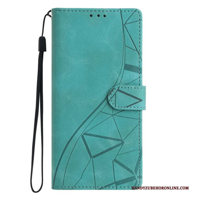 Lederhüllen Xiaomi Redmi Note 15 5g Dreiecksmuster