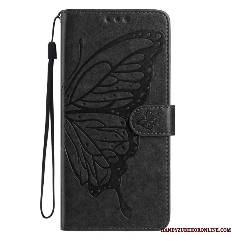 Lederhüllen Xiaomi Redmi Note 15 5g Handyhülle Gravierter Schmetterling