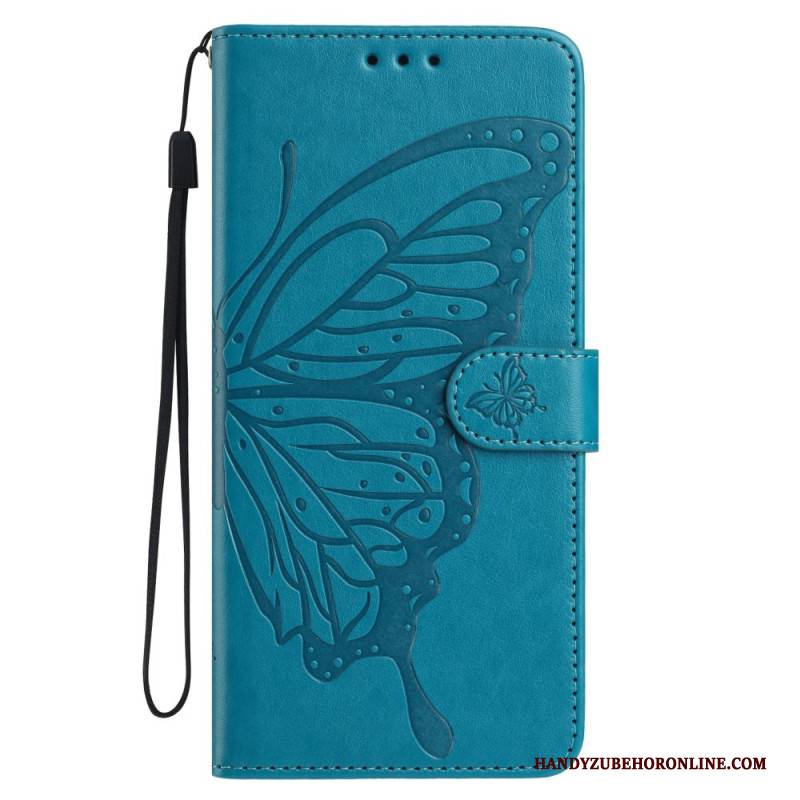 Lederhüllen Xiaomi Redmi Note 15 5g Handyhülle Gravierter Schmetterling