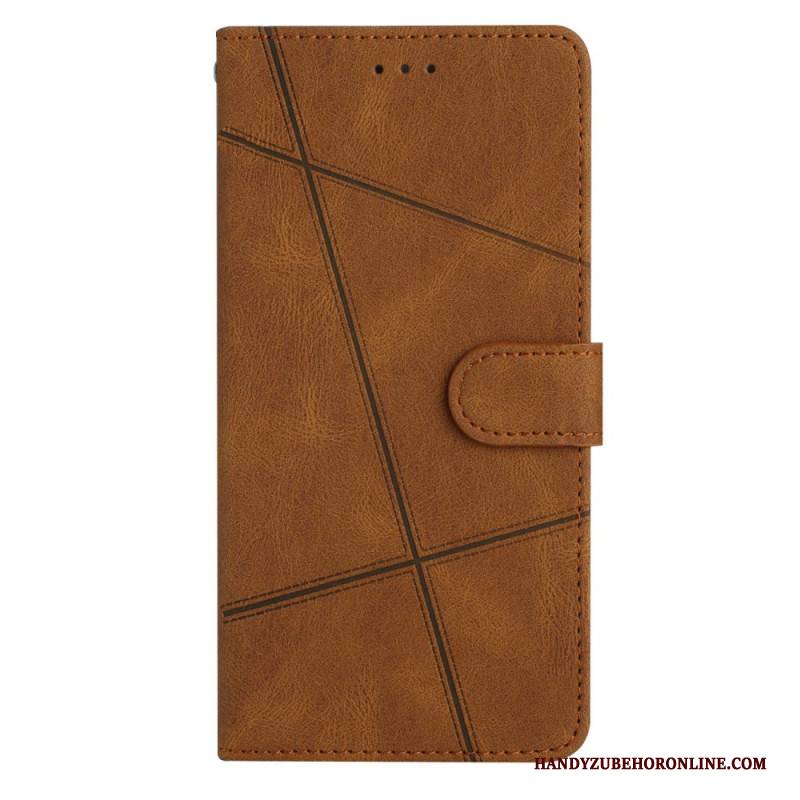 Lederhüllen Xiaomi Redmi Note 15 5g Handyhülle Linien Und Streifen