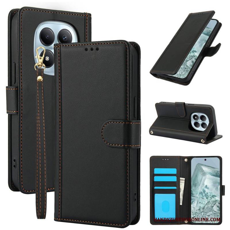 Lederhüllen Xiaomi Redmi Note 15 5g Handyhülle Ständer Und Handgelenkschlaufe