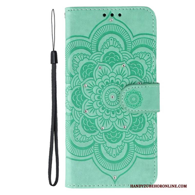 Lederhüllen Xiaomi Redmi Note 15 5g Mandala Und Strasssteine