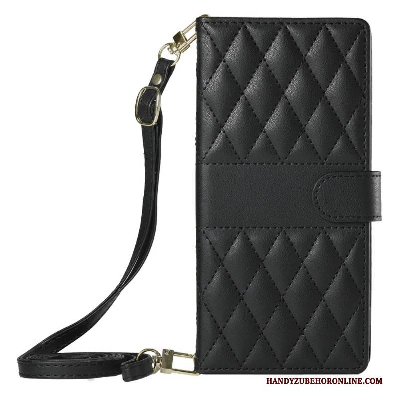 Lederhüllen Xiaomi Redmi Note 15 Pro Plus 5g Gesteppt Mit Riemen