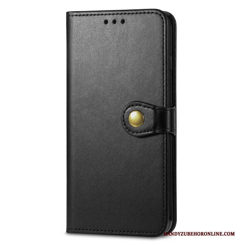 Lederhüllen Xiaomi Redmi Note 15 Pro Plus 5g Handyhülle Goldener Verschluss