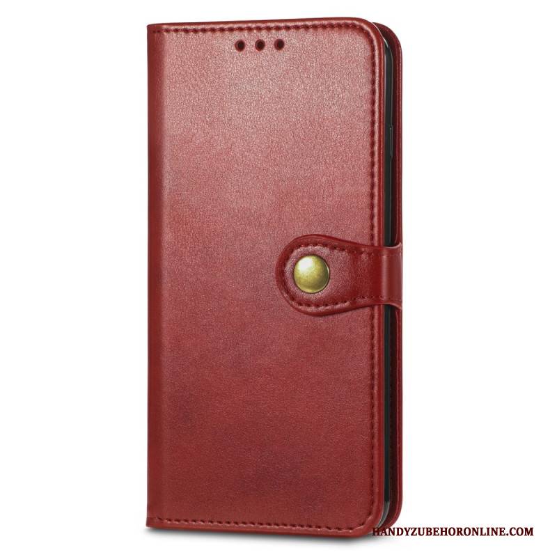 Lederhüllen Xiaomi Redmi Note 15 Pro Plus 5g Handyhülle Goldener Verschluss