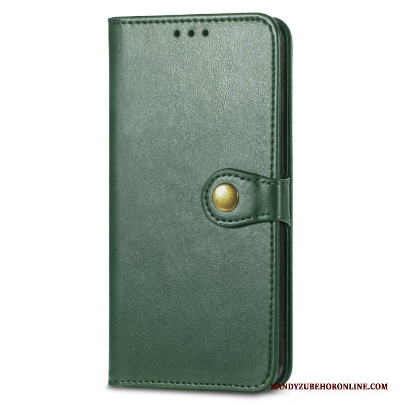 Lederhüllen Xiaomi Redmi Note 15 Pro Plus 5g Handyhülle Goldener Verschluss