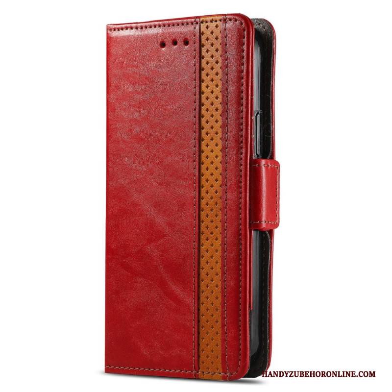 Lederhüllen Xiaomi Redmi Note 15 Pro Plus 5g Handyhülle Goldener Verschluss Caseneo