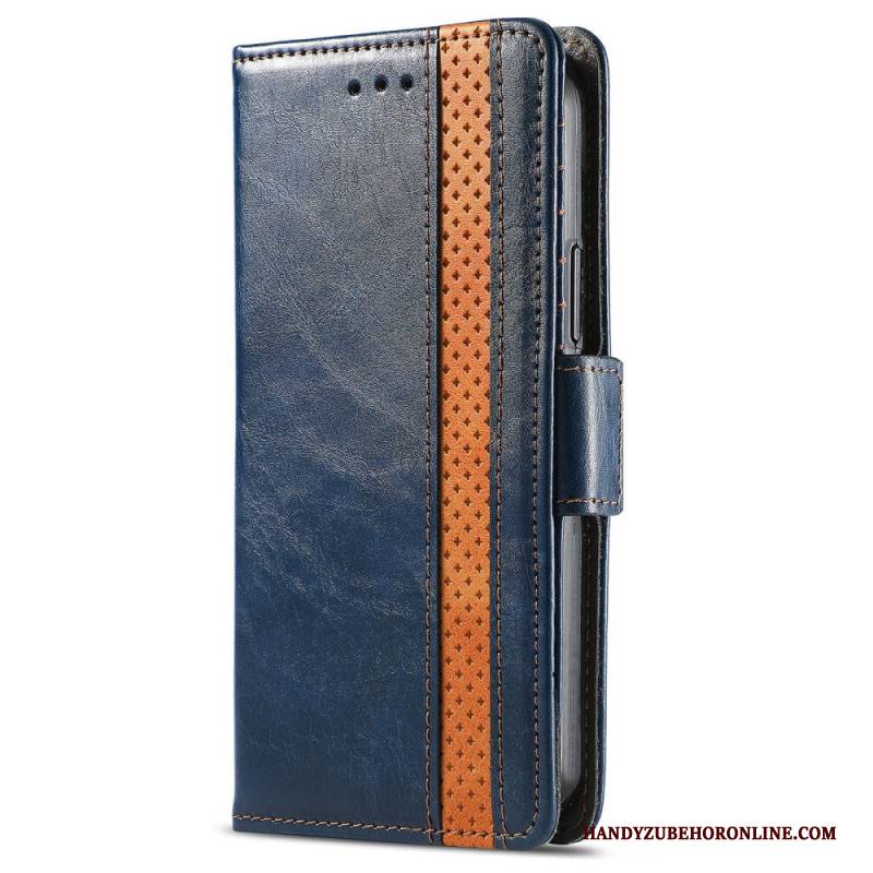 Lederhüllen Xiaomi Redmi Note 15 Pro Plus 5g Handyhülle Goldener Verschluss Caseneo