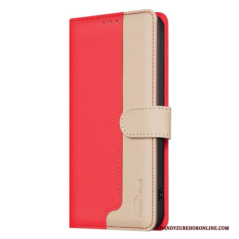 Lederhüllen Xiaomi Redmi Note 15 Pro Plus 5g Handyhülle Zweifarbige Tasche Farbe
