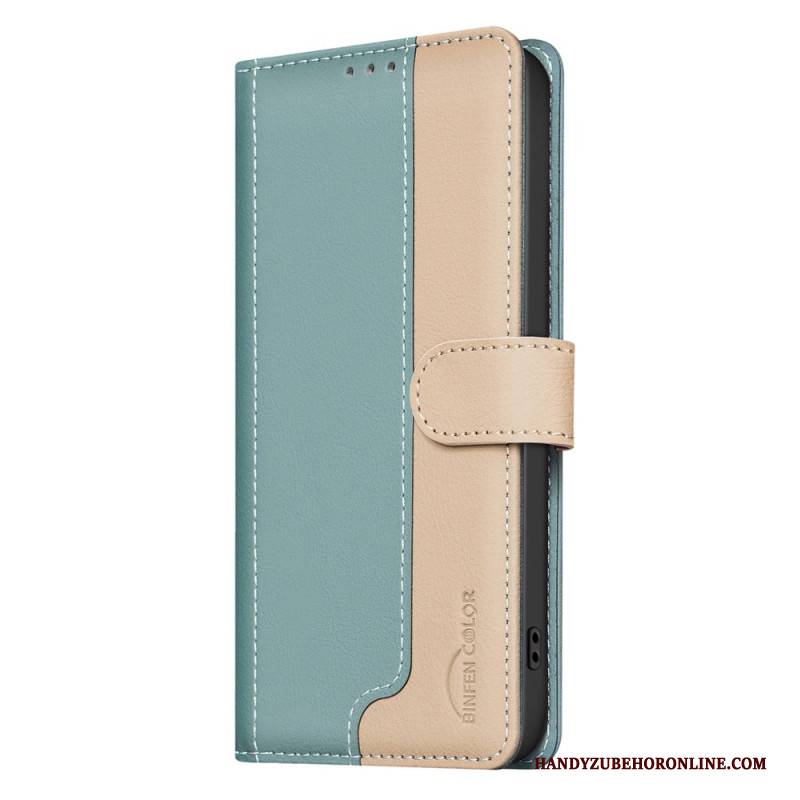 Lederhüllen Xiaomi Redmi Note 15 Pro Plus 5g Handyhülle Zweifarbige Tasche Farbe