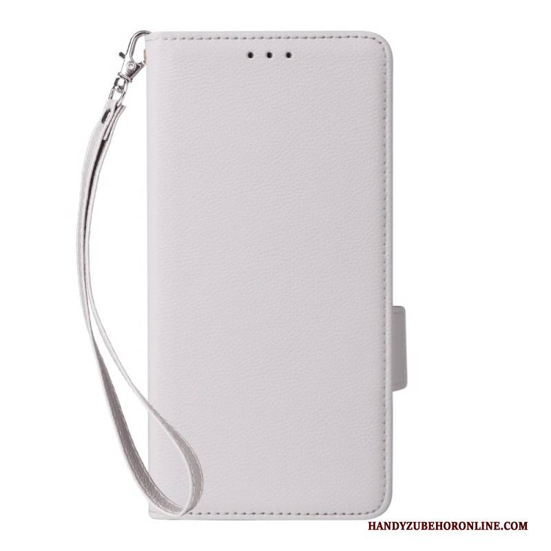 Lederhüllen Xiaomi Redmi Note 15 Pro Plus 5g Litschi-kunstleder Mit Riemen