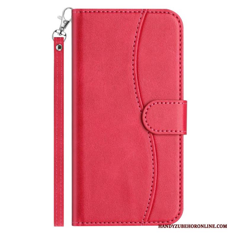 Lederhüllen iPhone 17 Handyhülle S-design Mit Riemen