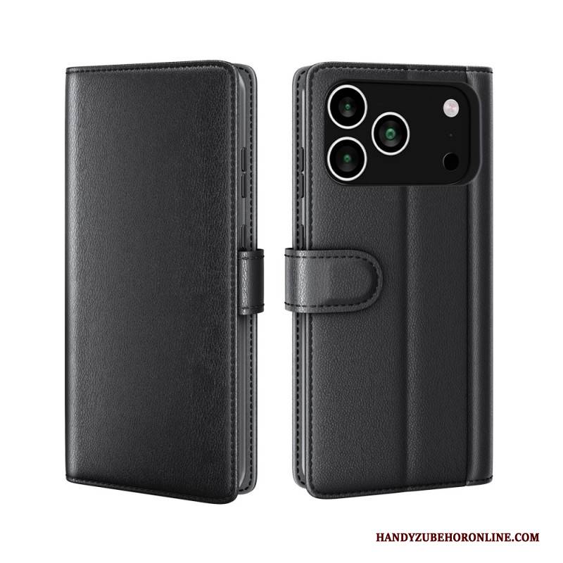 Lederhüllen iPhone 17 Pro Geldbörse Aus Echtem Leder