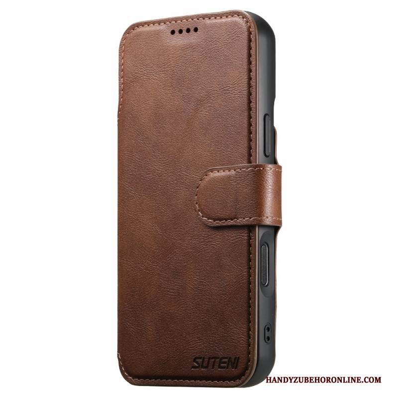 Lederhüllen iPhone 17 Pro Handyhülle Magnetisch Mit Abnehmbarer Retro-hülle