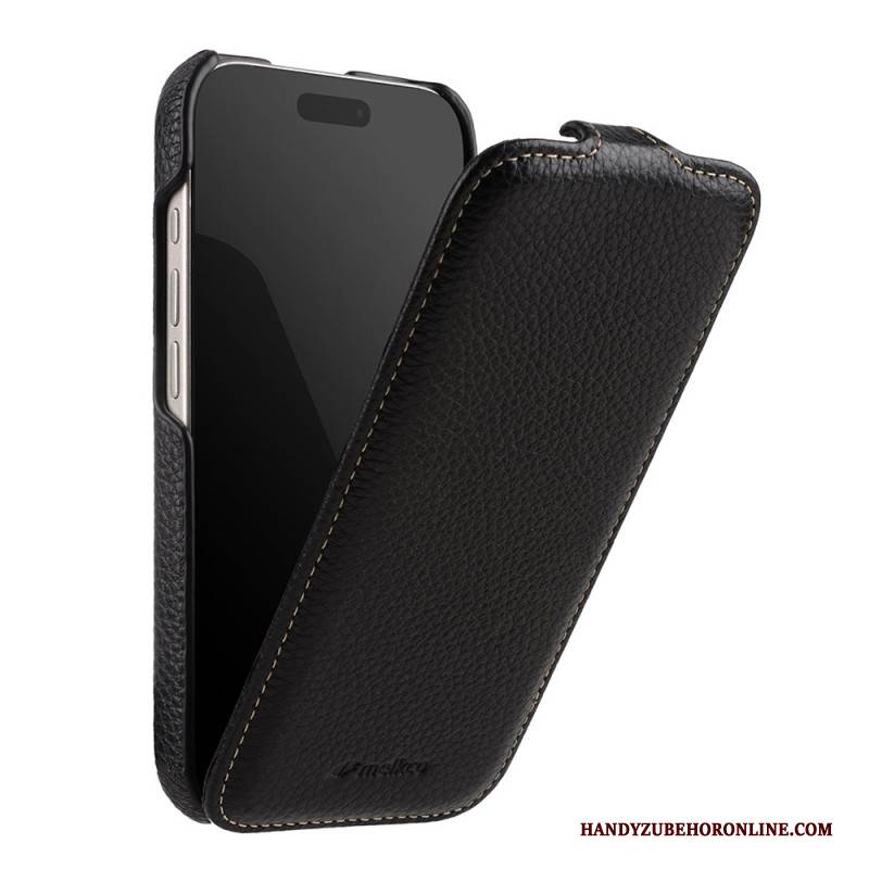 Lederhüllen iPhone 17 Pro Handyhülle Magsafe-kompatibel Mit Premium-klapphülle (vertikal)