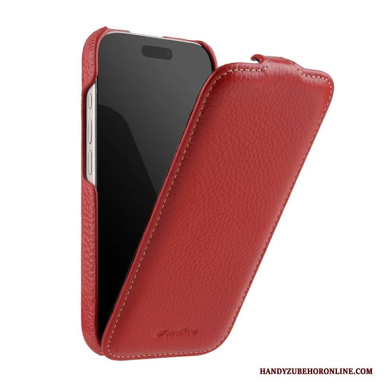 Lederhüllen iPhone 17 Pro Handyhülle Magsafe-kompatibel Mit Premium-klapphülle (vertikal)