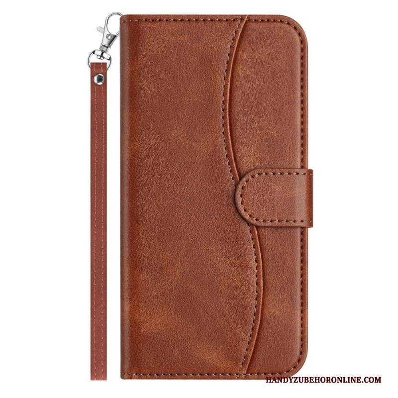 Lederhüllen iPhone 17 Pro Handyhülle S-design Mit Umhängeband