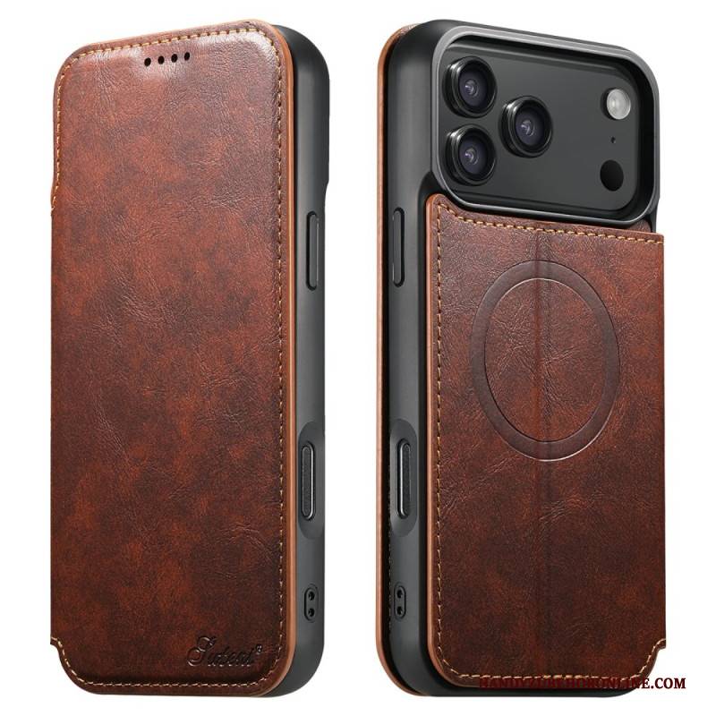 Lederhüllen iPhone 17 Pro Magsafe-kompatible Lederoptik