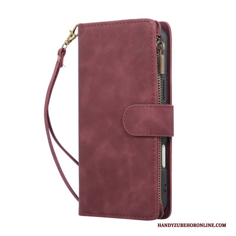 Lederhüllen iPhone 17 Pro Max Geldbörse In Wildlederoptik