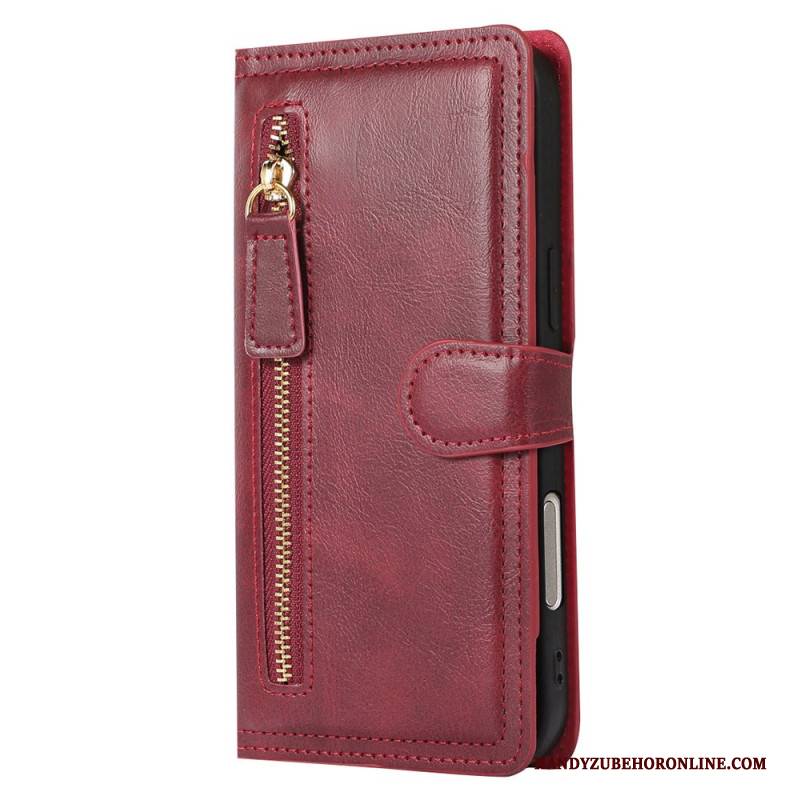 Lederhüllen iPhone 17 Pro Max Handyhülle Reißverschlusstasche