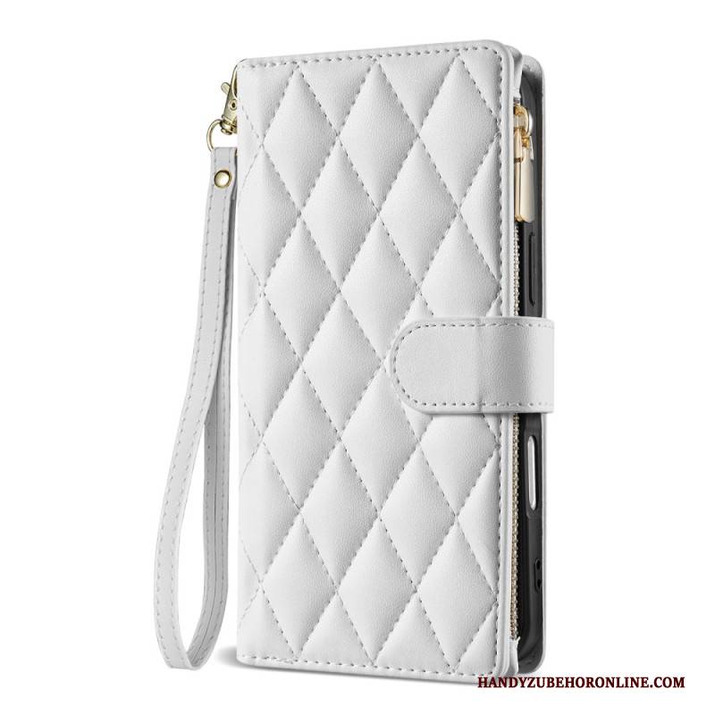 Lederhüllen iPhone Air Handyhülle Gesteppt Mit Lanyard Und Schulterriemen