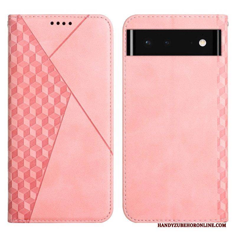 Schutzhülle Für Google Pixel 6 Flip Case Geo-ledereffekt