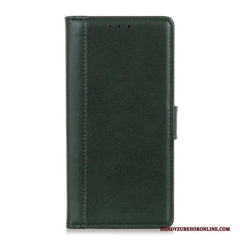 Schutzhülle Für Google Pixel 6 Flip Case Klassisches Spalt-litschi-leder