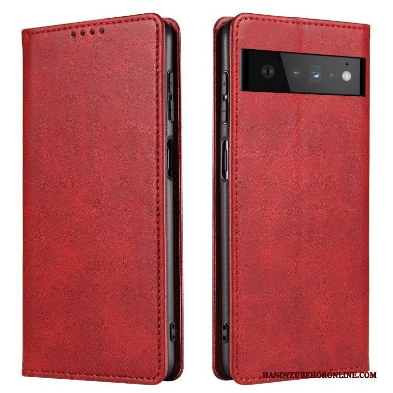 Schutzhülle Für Google Pixel 6 Flip Case Magnetischer Ledereffekt
