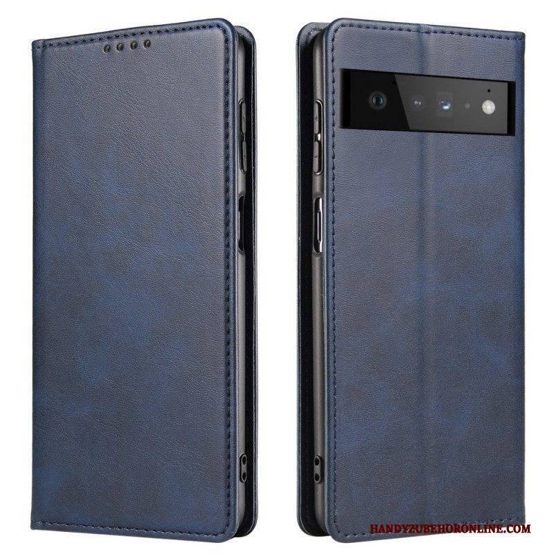 Schutzhülle Für Google Pixel 6 Flip Case Magnetischer Ledereffekt