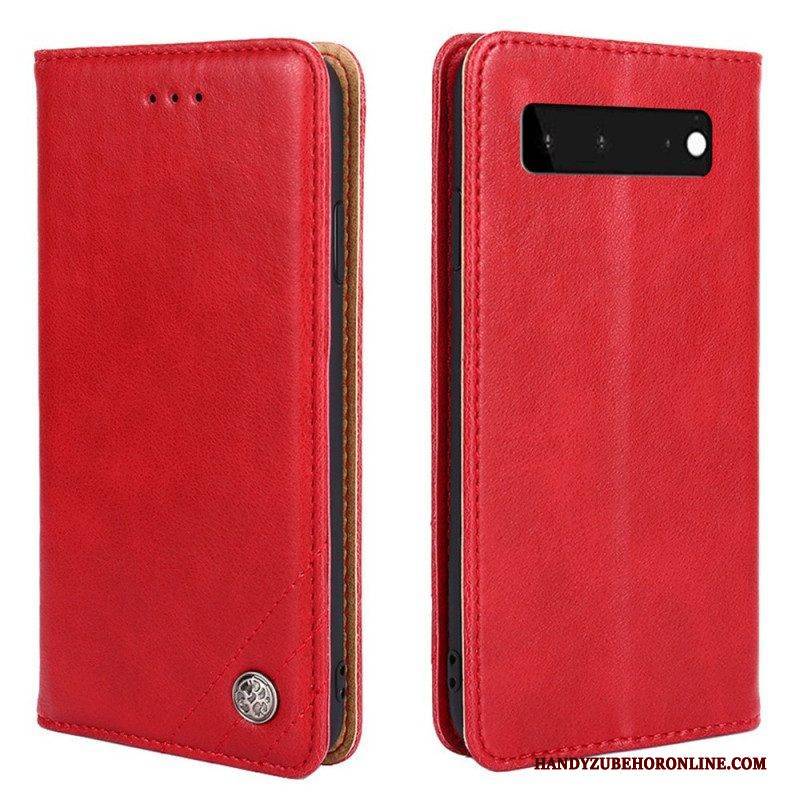 Schutzhülle Für Google Pixel 6 Flip Case Stil Lederniete