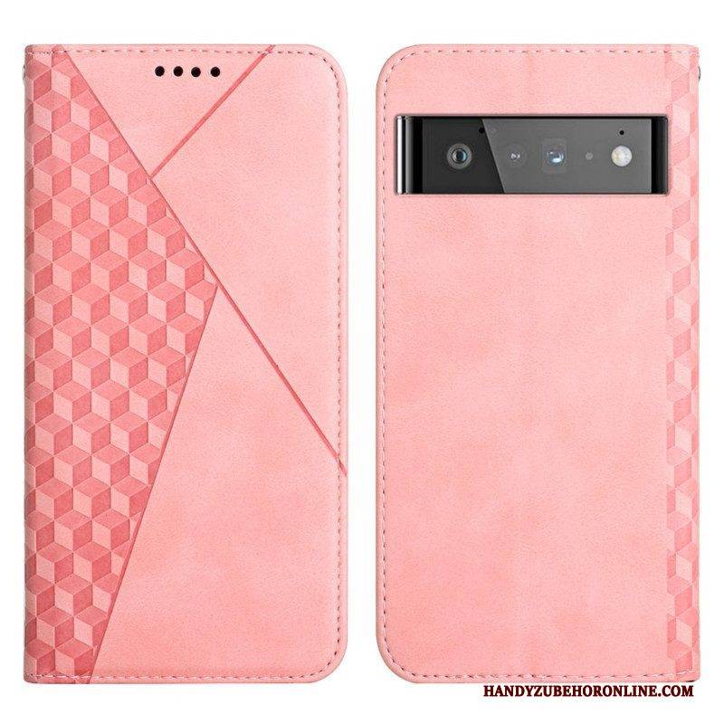 Schutzhülle Für Google Pixel 6 Pro Flip Case Geo-ledereffekt