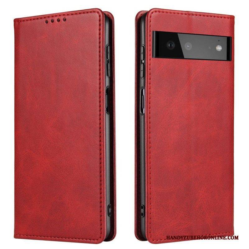 Schutzhülle Für Google Pixel 6 Pro Flip Case Magnetischer Ledereffekt