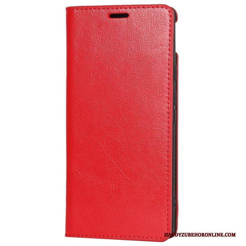 Schutzhülle Für Google Pixel 6A Flip Case Echtes Leder