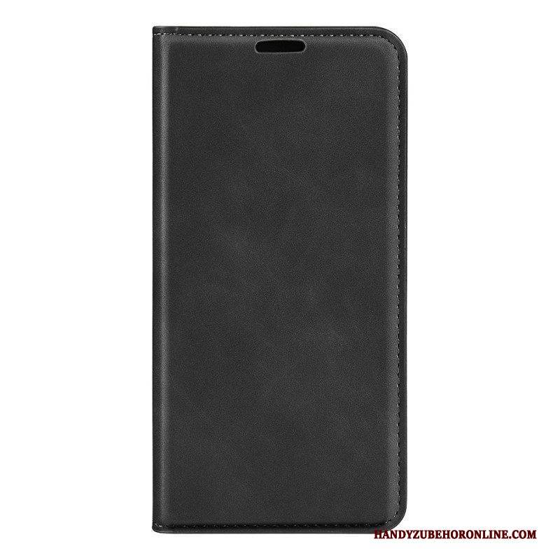 Schutzhülle Für Google Pixel 7 Flip Case Einfarbiger Ledereffekt