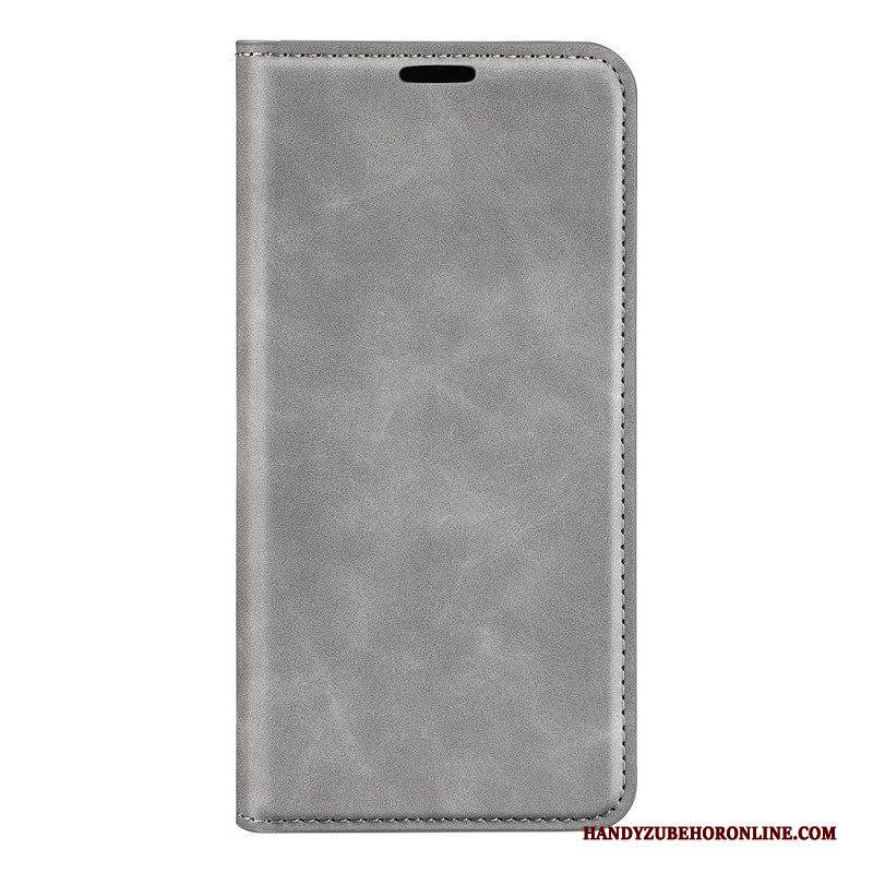 Schutzhülle Für Google Pixel 7 Flip Case Einfarbiger Ledereffekt