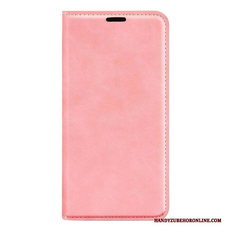 Schutzhülle Für Google Pixel 7 Flip Case Einfarbiger Ledereffekt