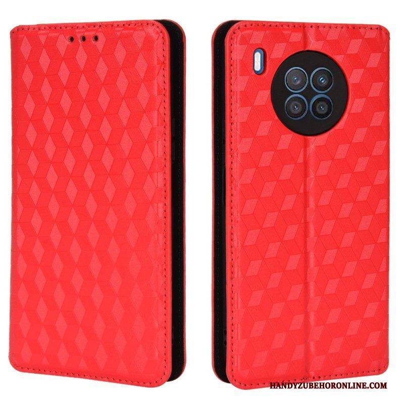 Schutzhülle Für Honor 50 Lite Flip Case Diamant-ledereffekt
