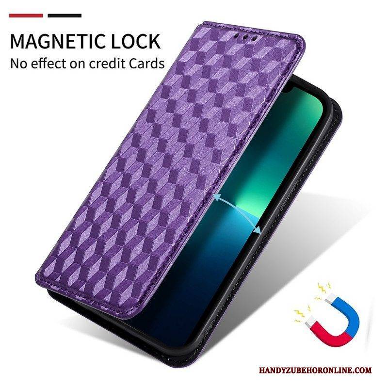 Schutzhülle Für Honor 50 Lite Flip Case Diamant-ledereffekt